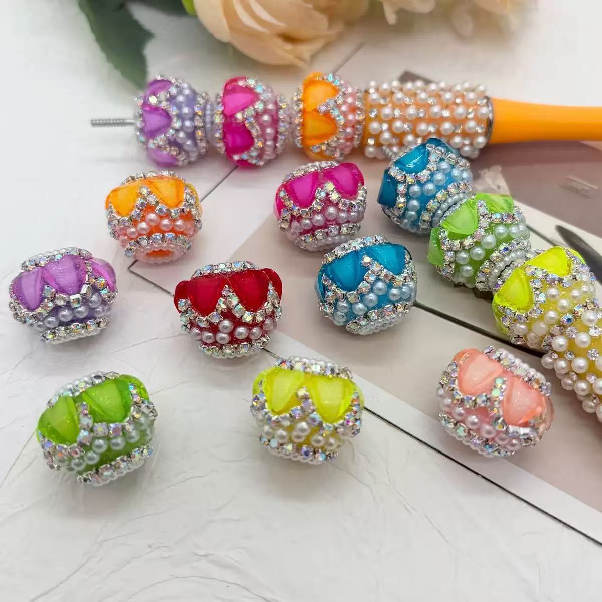 Heart fancy beads